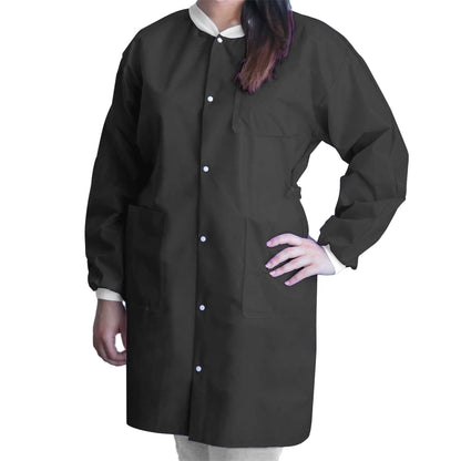 COAT, LAB FITME BLK XLG (10/BG5BG/CS)