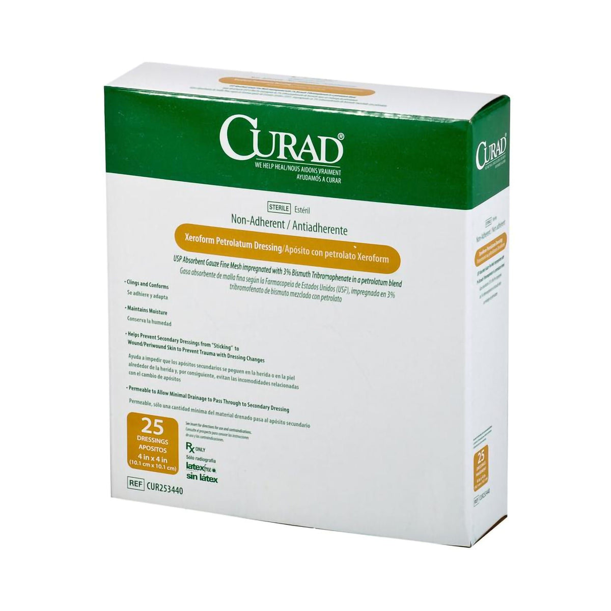 DRESSING, GAUZE XEROFORM 4"X4"(25/BX 6BX/CS)