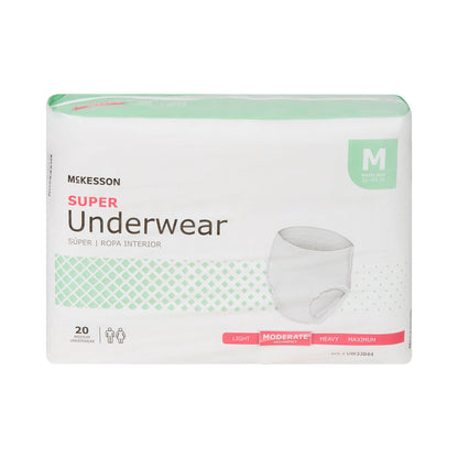 UNDERWEAR, SUPER MED 32-44 (20EA/BG 4BG/CS)
