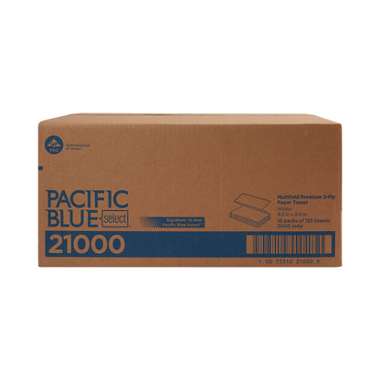 TOWEL, PAPER MULTI-FOLD 2PLY WHT (125/EA 16EA/CS)