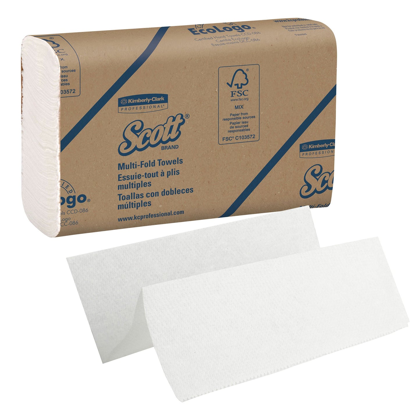 TOWEL, PAPER MLTFLD TRADITIONAL (250/PK 12PK/CS) KIMCON
