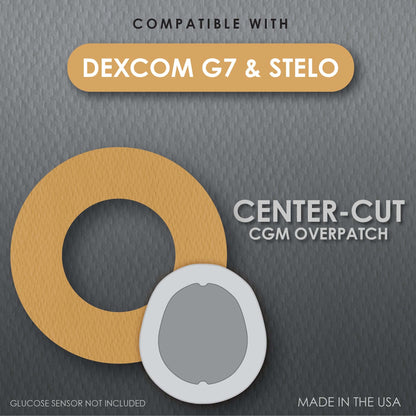 OVERPATCH, CVR GRD CTR CUT F/DEXCOM G7 TAN (25/CT 150CT/CS)