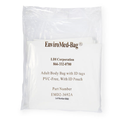BAG, BODY WHT W/ID TAG ADLT (12/CS)