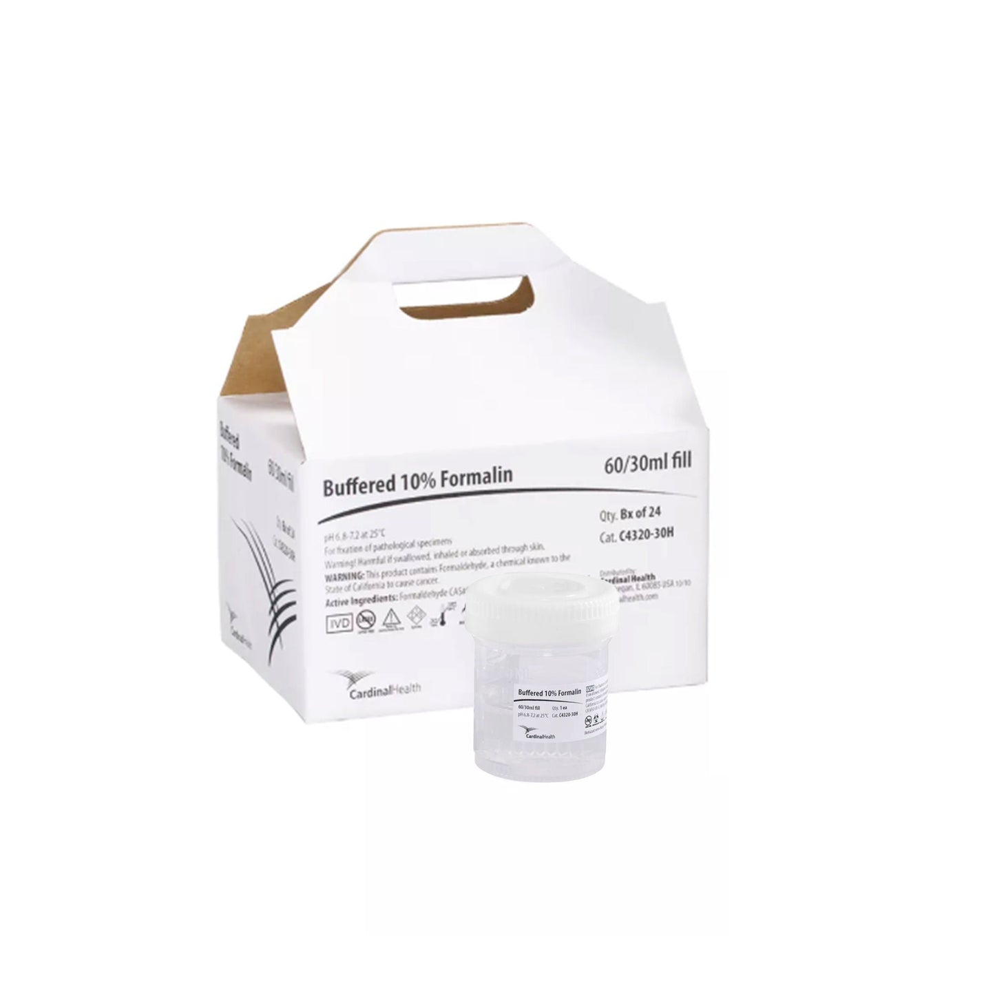 BUFFER FORMALIN, 10% NEUT 60ML(24/BX 4BX/CS)
