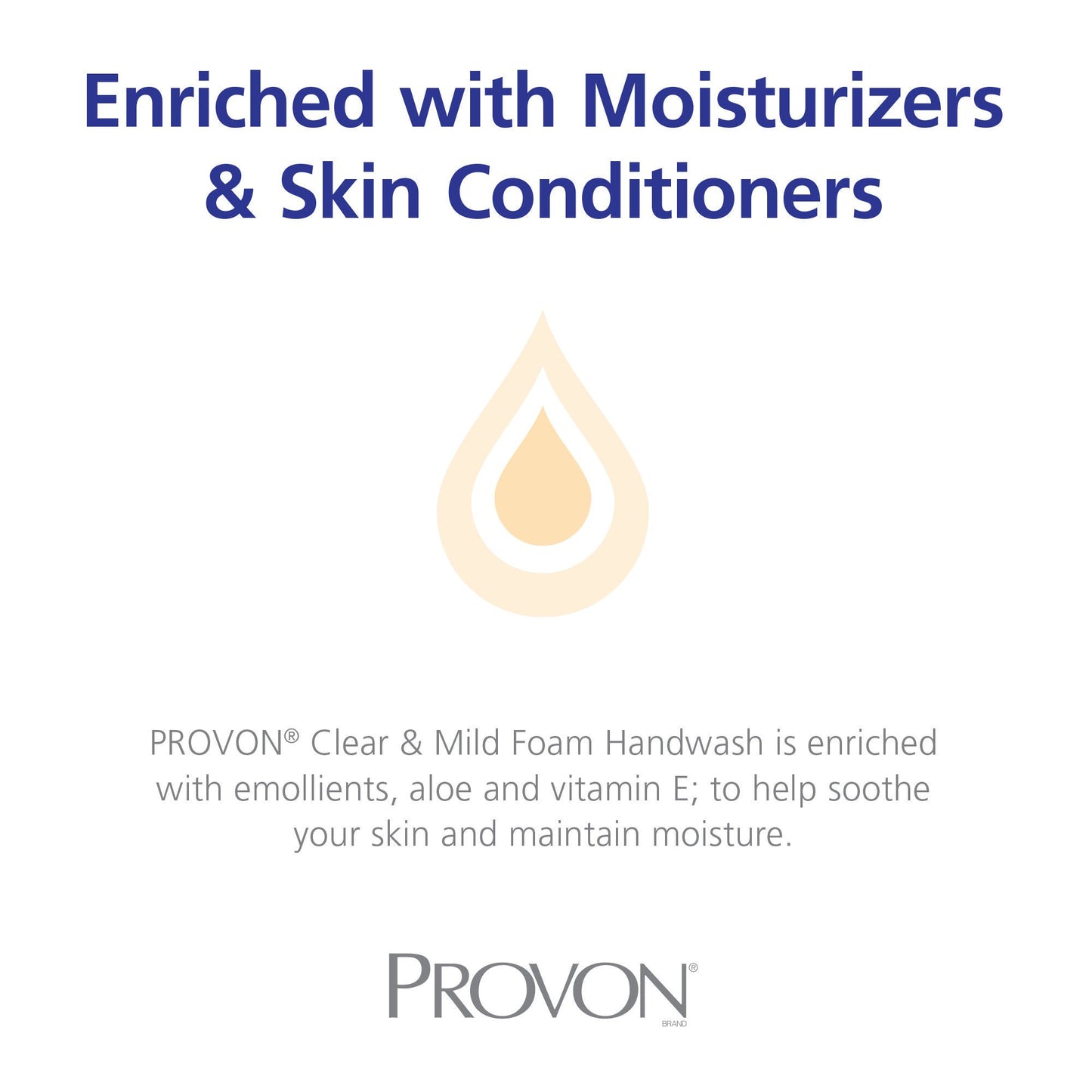 HANDWASH, FOAM PROVON CLR & MILD 1200ML (2/CS)