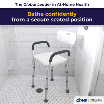 CHAIR, BATH W/BACK PADDED ARM
