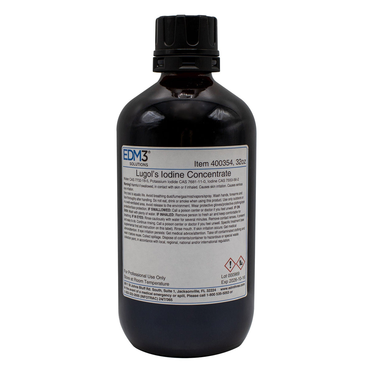 REAGENT, POT HYDROX 20% 16OZ BICINF
