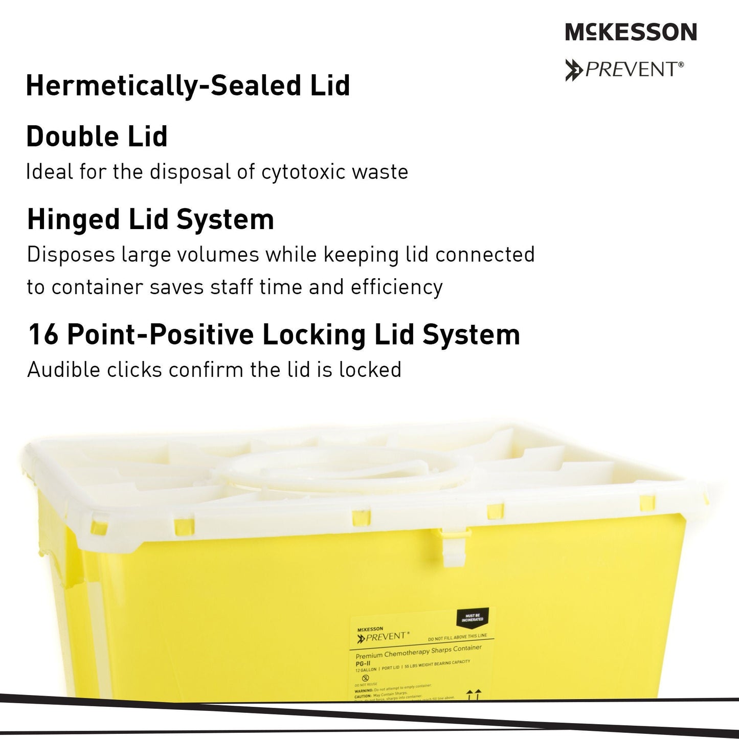 CONTAINER, SHARPS CHEMO YLW 12GL (8/CS)