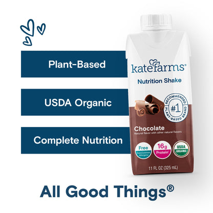 SHAKE, NUTRITION KATE FARMS CHOCOLATE 11FL OZ 325ML (12/CS)