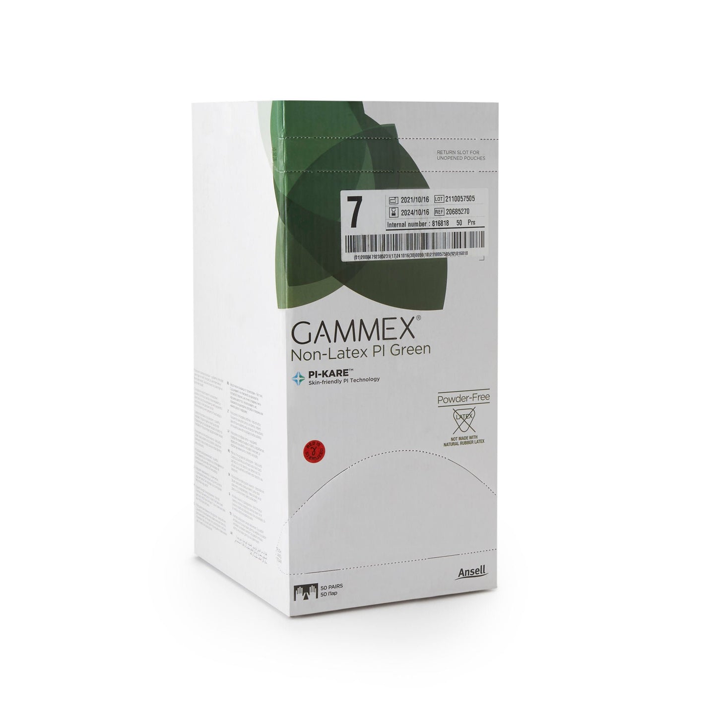 GLOVE, SURG PLYISO 7.0 STR2 SMTH CHEMO (50PR/BX 4BX/CS)
