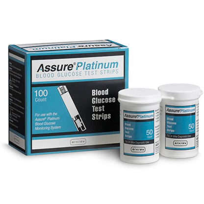 TEST STRIP, BLD GLUC ASSURE PLATINUM (100/BX 6BX/C