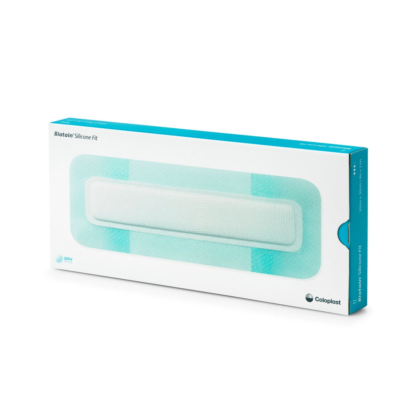 DRESSING, FOAM SILICONE FIT BIATAIN 4X12" (5/BX)