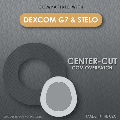 OVERPATCH, CVRGRD CTR CUT F/D EXCOM G7 BLK (25/CT 150CT/CS)