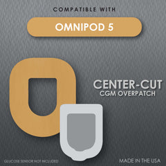 OVERPATCH, CVRGRD F/OMNIPODS5 TAN (25/CT 150CT/CS)