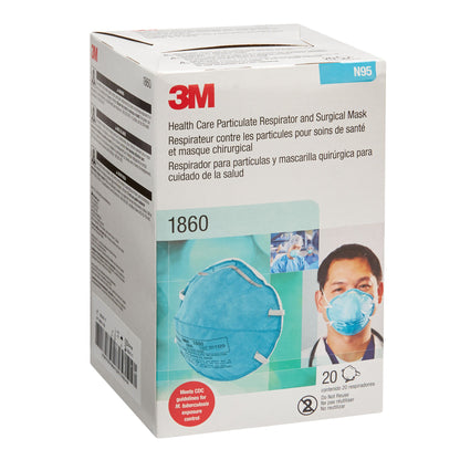 MASK, RESPIRATOR-DISP N95-MEDICAL ONESZ (20/BX 6BX/CS)