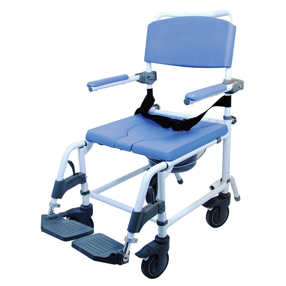COMMODE, SHOWER ALUMINUM EZEE LIFE 440LBS 37"