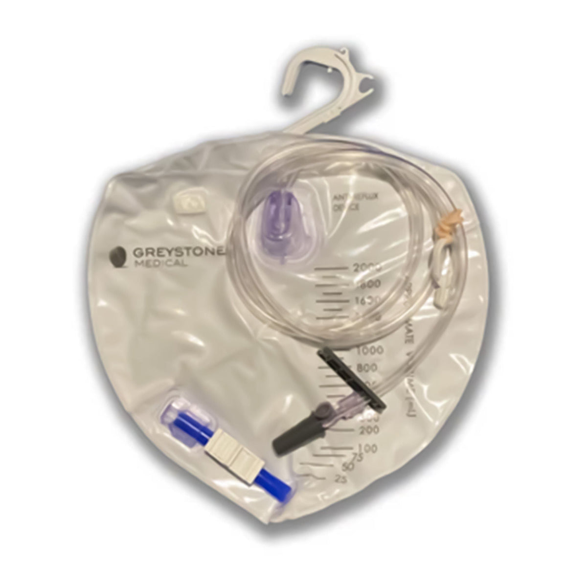 DRAIN BAG, URINARY W/ANTI-REFLUX DEVICE 2000ML (20/CS)