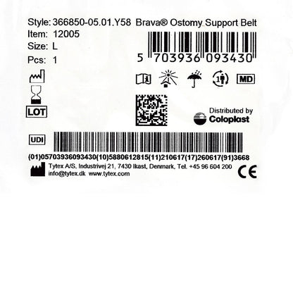BELT, OSTOMY BRAVE AUPPORT LG (1/BX)