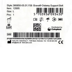 BELT, OSTOMY BRAVE AUPPORT LG (1/BX)