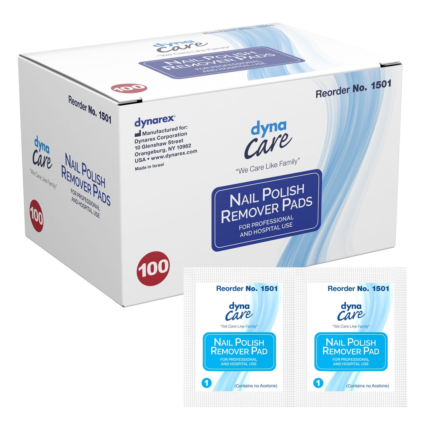PAD, NAIL POLISH REMOVER (100/BX 10BX/CS)