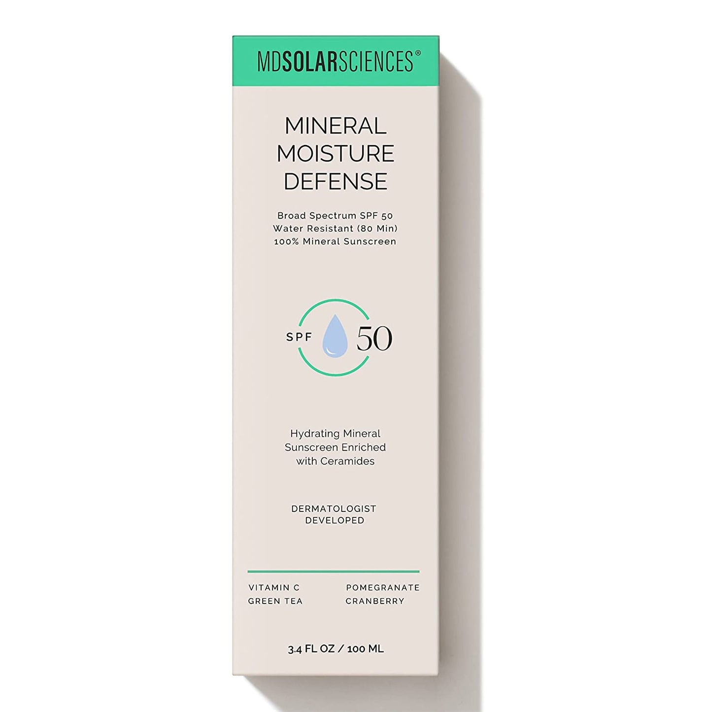 SUNSCREEN, SPF 50 MIN MOISTUREDEFENSE 3.4OZ (6/PK 8PK/CS)
