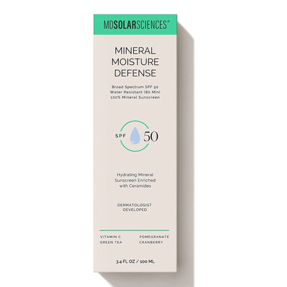 SUNSCREEN, SPF 50 MIN MOISTUREDEFENSE 3.4OZ (6/PK 8PK/CS)