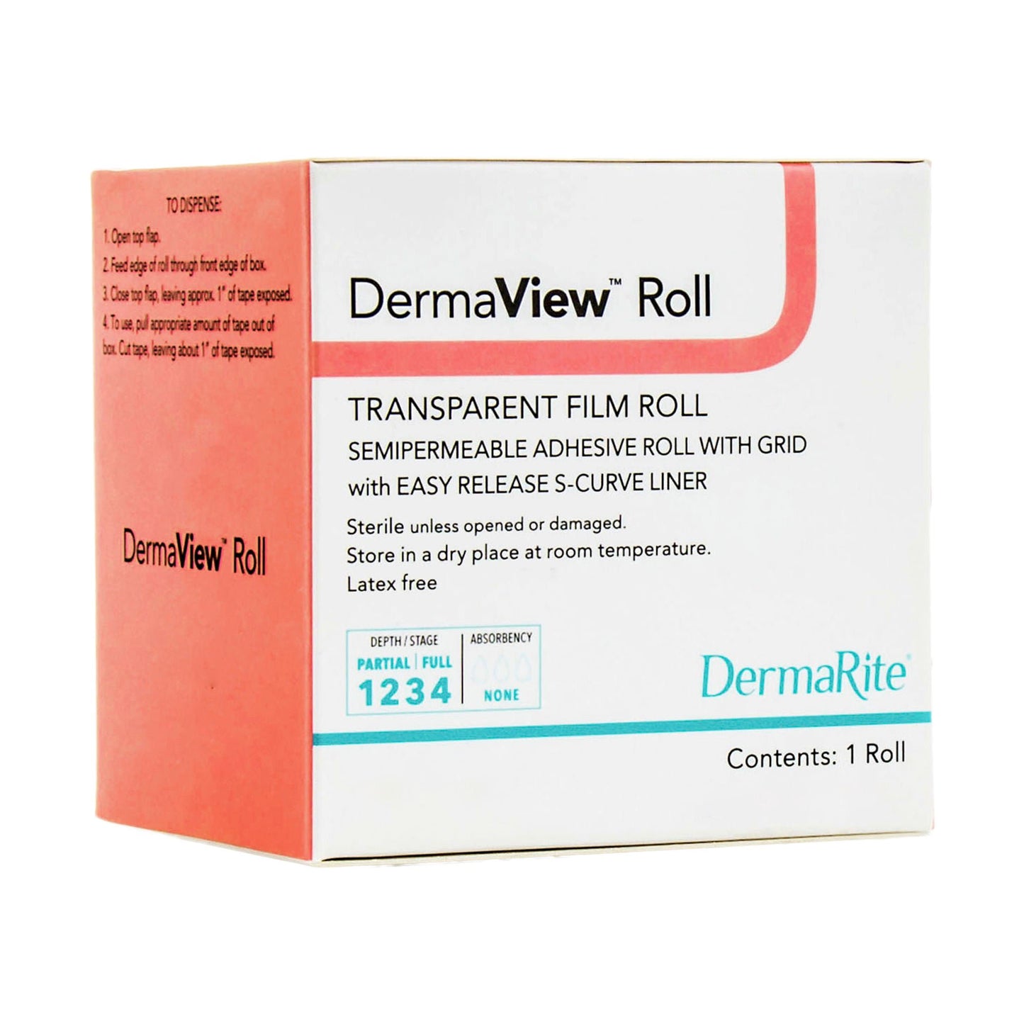 DRESSING, WND DERMAVIEW MATRIXTRANS FILM ROLL 4"X11YDS (1/BX