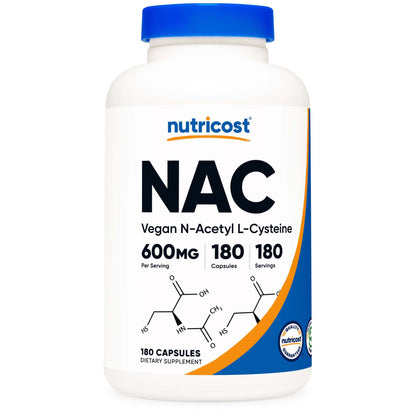 VITAMIN, CAP N-ACETYL L-CYSTEINE NAC 600MG (180/BT 12BT/CS)
