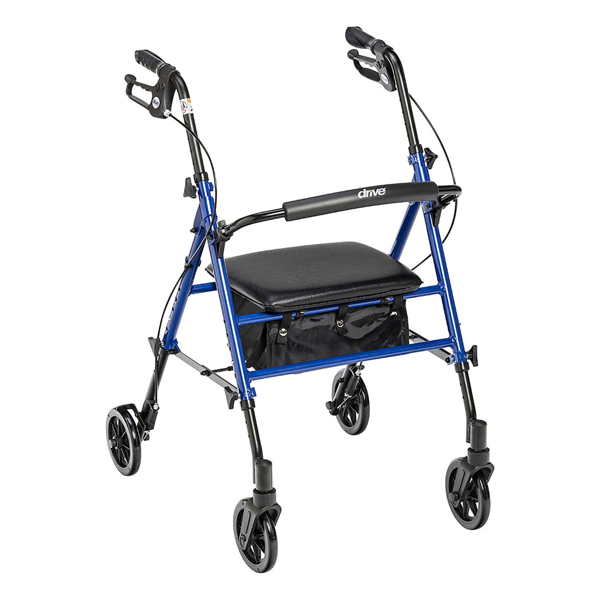 WALKER, ROLLATOR 4" WHEEL LOOPBRAKE UNIV JR BLU