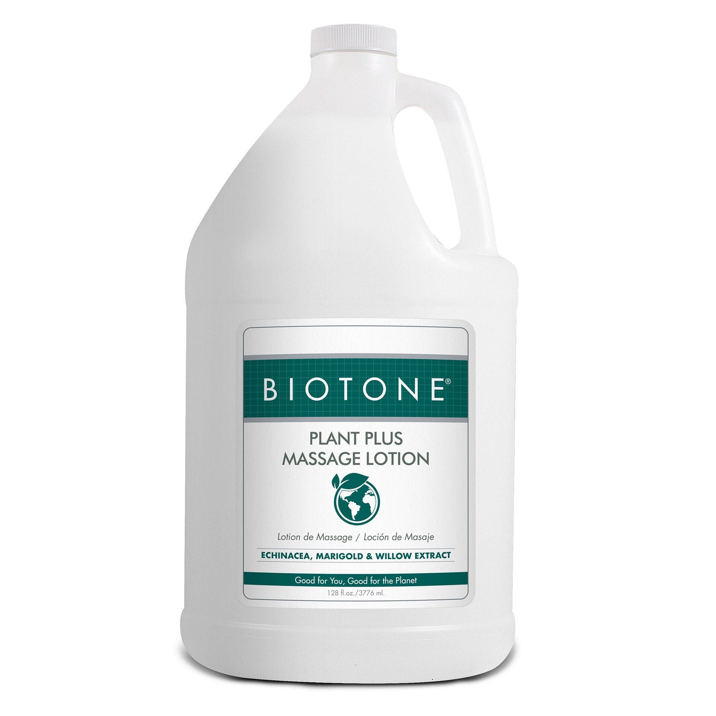 LOTION, MASSAGE PLANT PLUS UNSCNTD BT 1GL (4/CS)