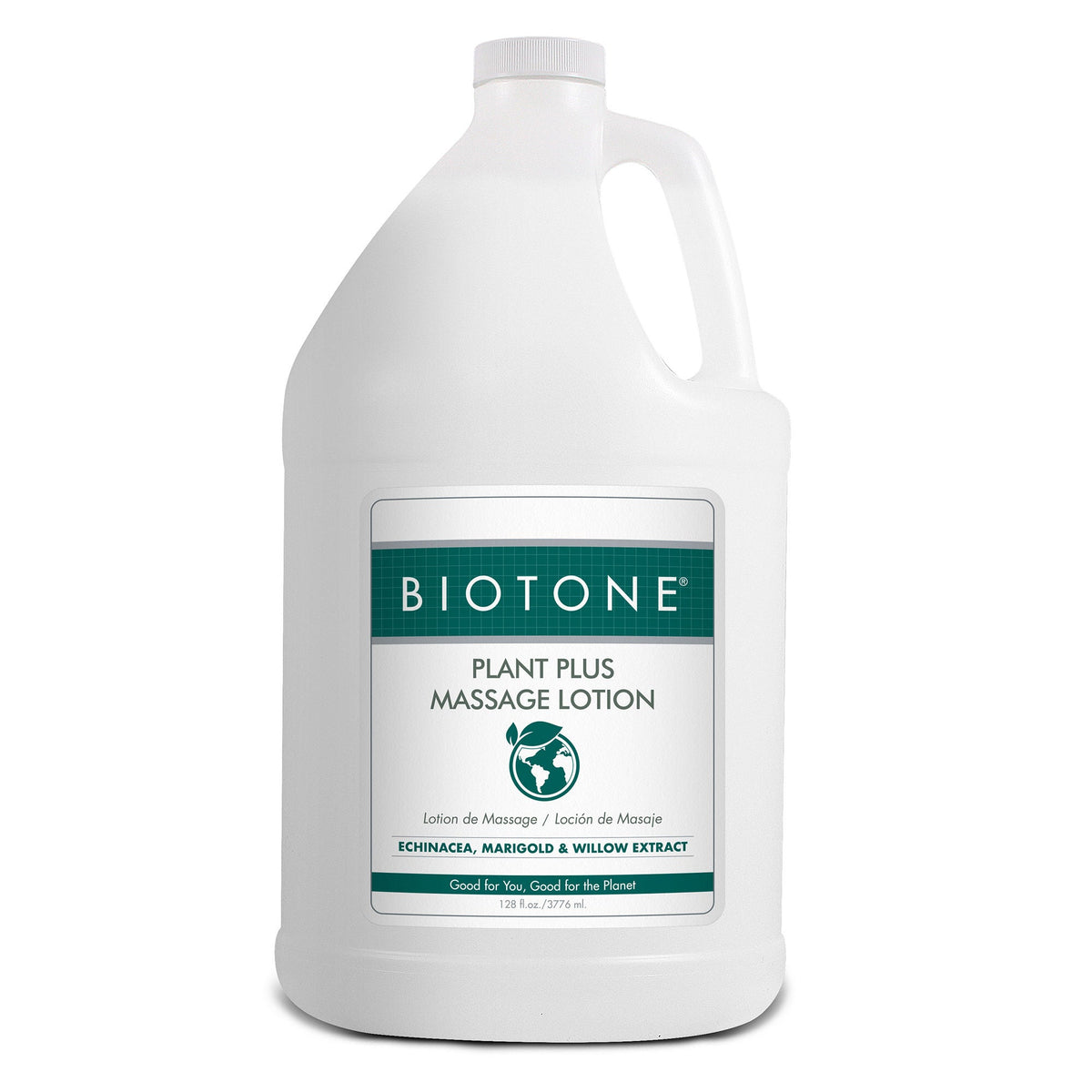 LOTION, MASSAGE PLANT PLUS UNSCNTD BT 1GL (4/CS)