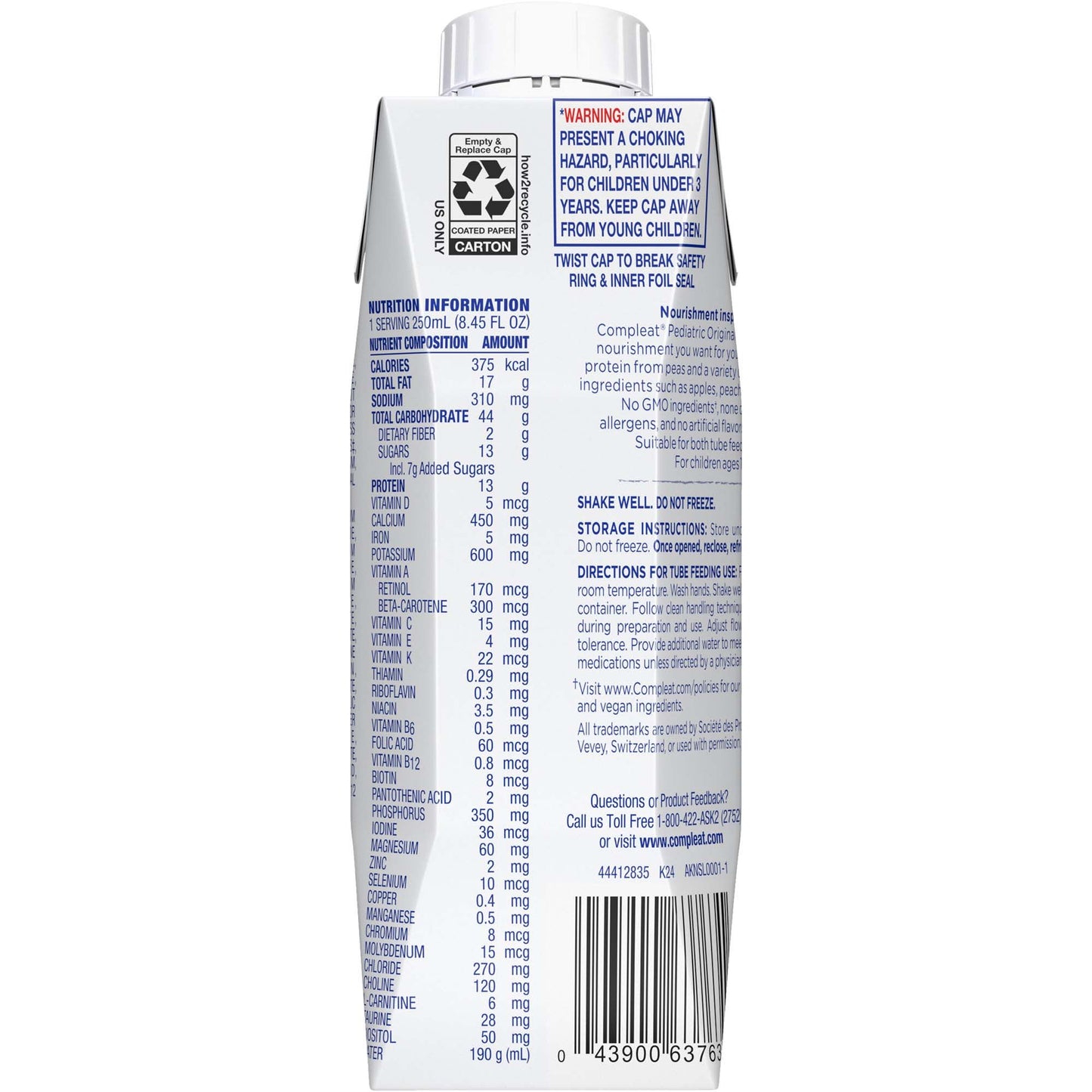 COMPLEAT, PED ORIGINAL 1.5 FRUIT MEDLEY 250ML (24/CS)