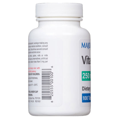 VITAMIN C, TAB 250MG (100/BT)