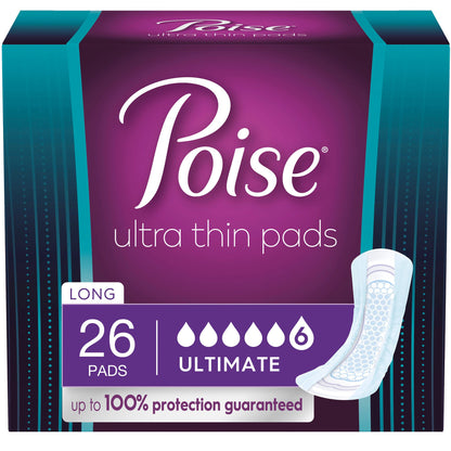 PAD, INCONT POISE ULTRA THIN ULTIMATE (26/PK 2PK/CS)