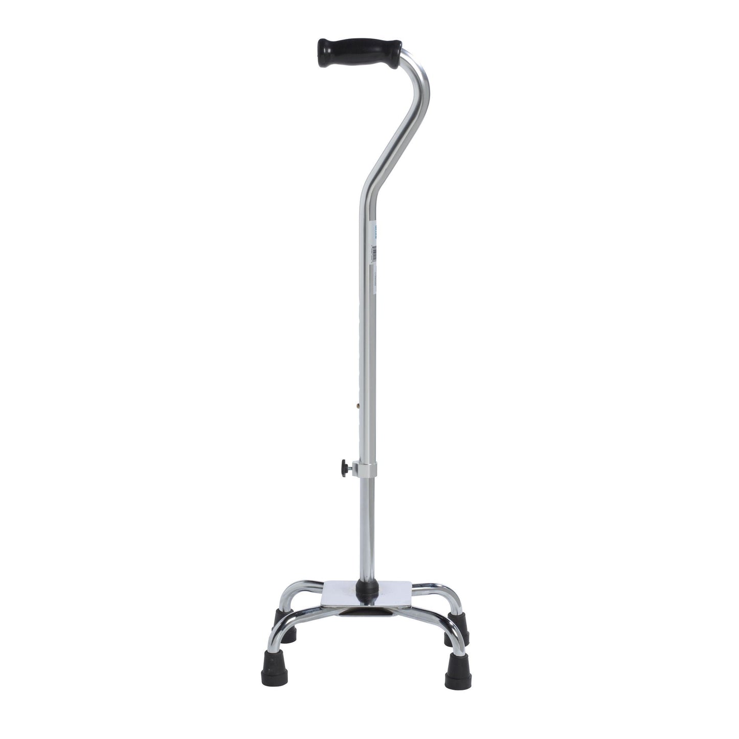 CANE, QUAD ADJ LG BASE SILVER (4/CS)