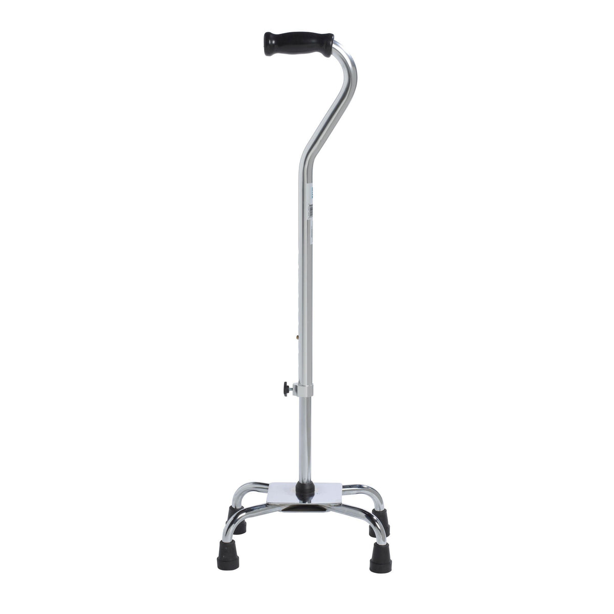 CANE, QUAD ADJ LG BASE SILVER (4/CS)