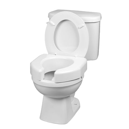 TOILET SEAT, BASIC ELEVATED OPEN FRONT