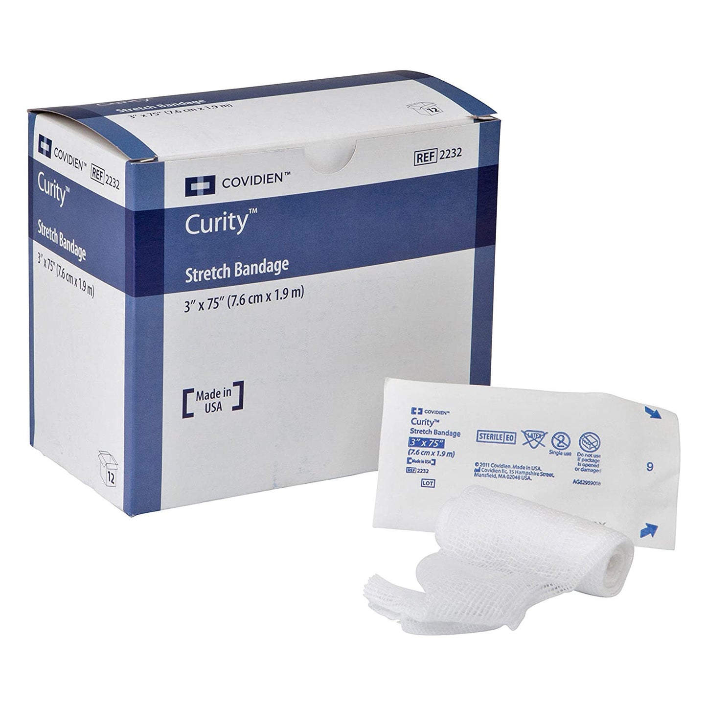 BANDAGE, GAUZE STRETCH STR 3"X75" (12/BG)
