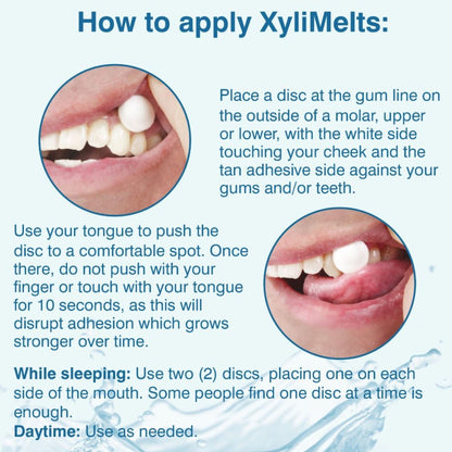 XYLIMELTS, DISC DRY MOUTH 550MG (40/CT)