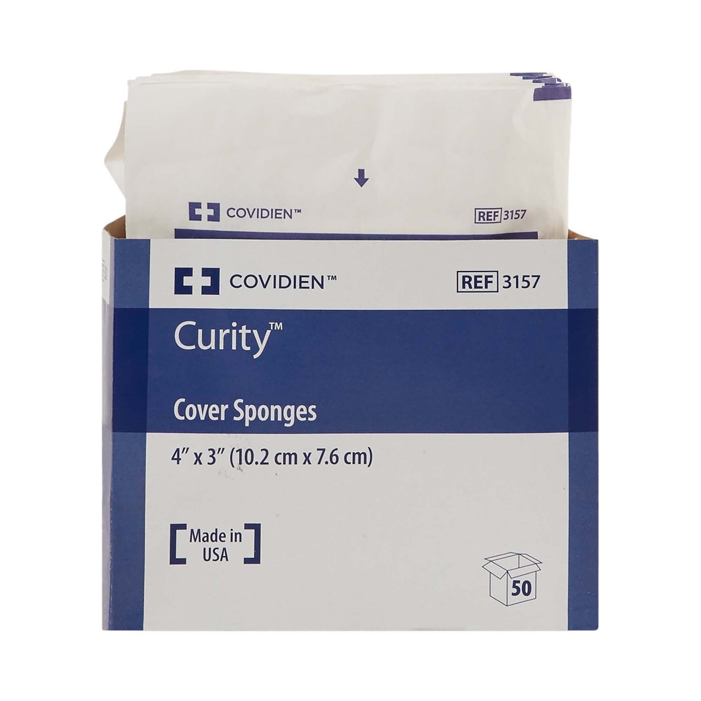 SPONGE, CVR 4"X3" STR 2'S (2/PK 25PK/TR 24TR/CS) KENDAL