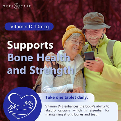 VITAMIN D, TAB 10MCG 400IU (100/BT)