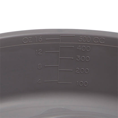 BASIN, EMESIS GRAPHITE 500ML (250/CS)