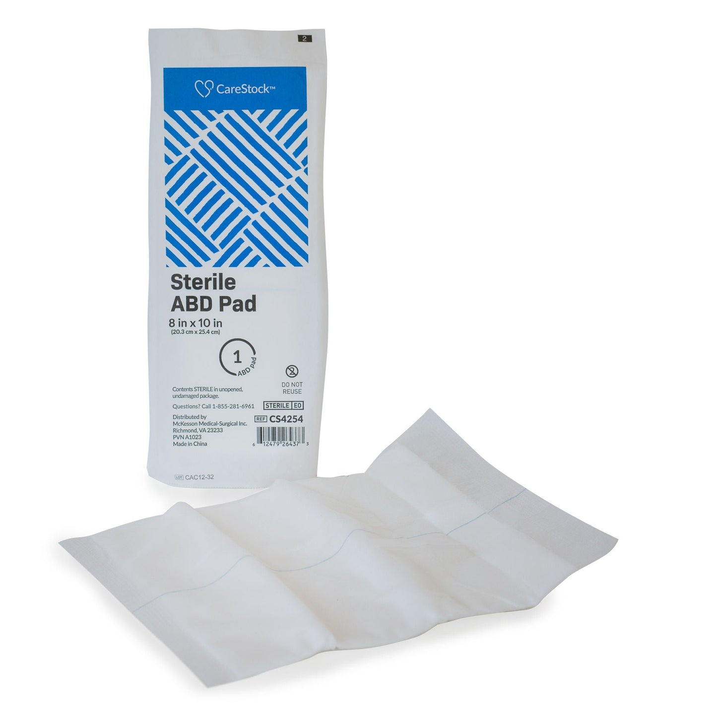 PAD, ABD COMBINE STR 8"X10" (1/PK 24PK/BX 15BX/CS)