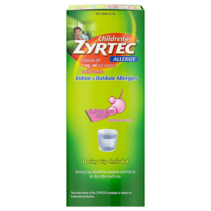 CHILDRENS ZYRTEC, SYRP 1MG/ML 4OZ
