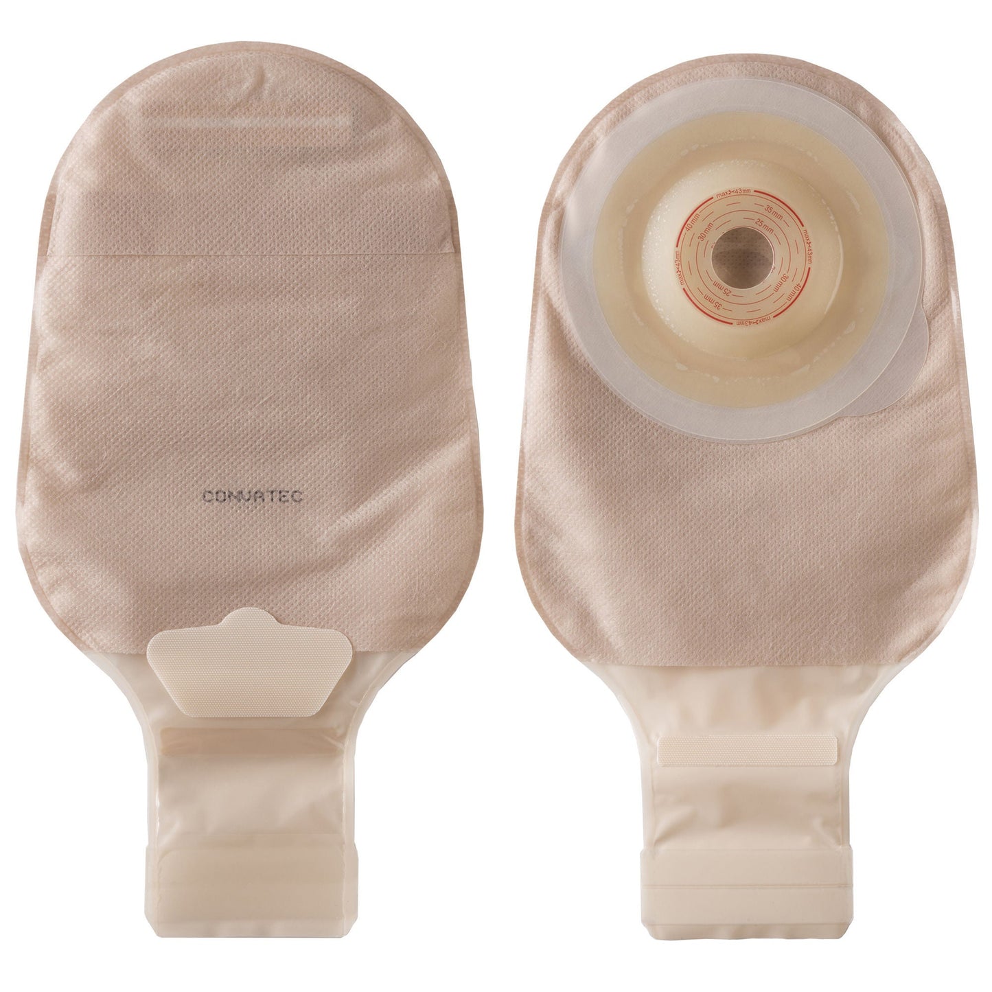 POUCH, DRN ESTEEM+ FLEX CONVEXCUT-TO-FIT V1 20-43MM (10/BX