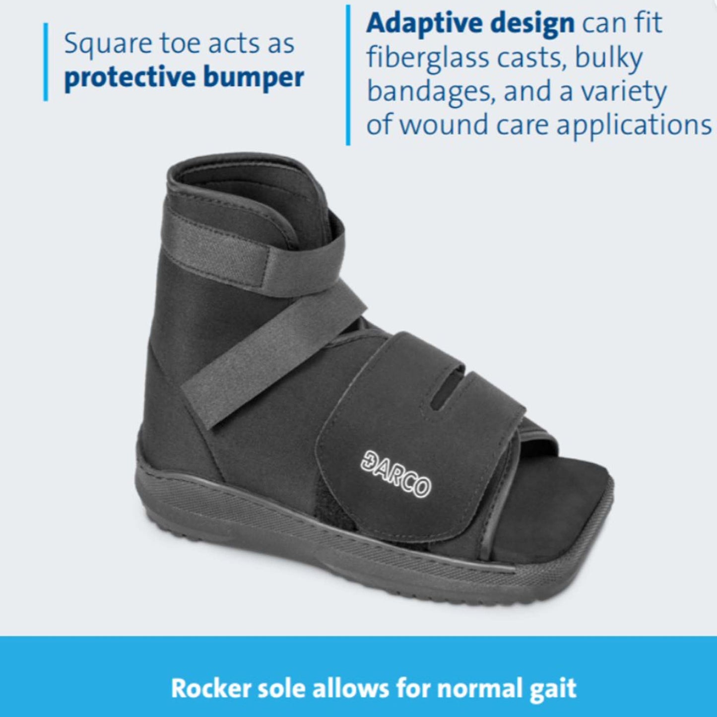 BOOT, CAST SLIMLINE W/SQ TOE BLK MED (36/CS)