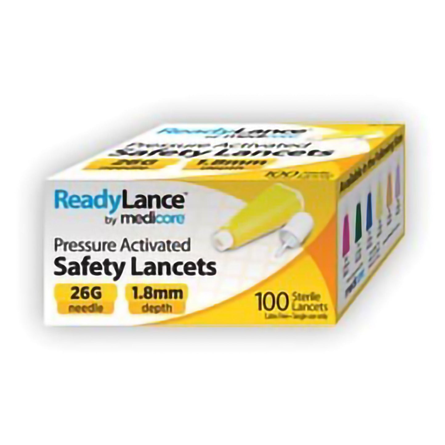 LANCET, READY YLW 26G (100/BX 10BX/CS) MEDCOR
