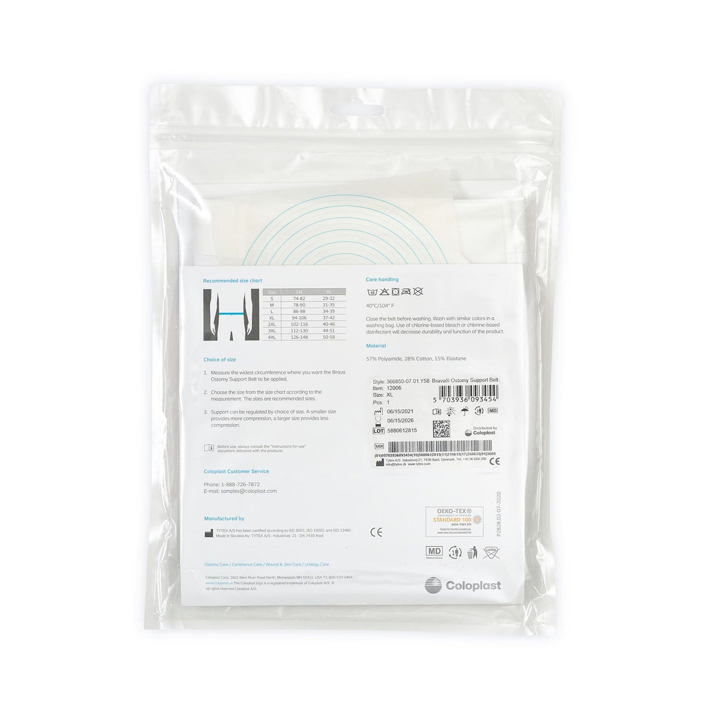 BELT, OSTOMY BRAVA SUPPORT XLG(1/BX)