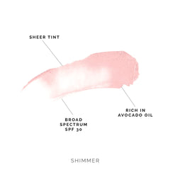 BALM, LIP SPF 30 HYDRATING SHEER SHIMMER 0.15 (6/PK 8PK/CS)