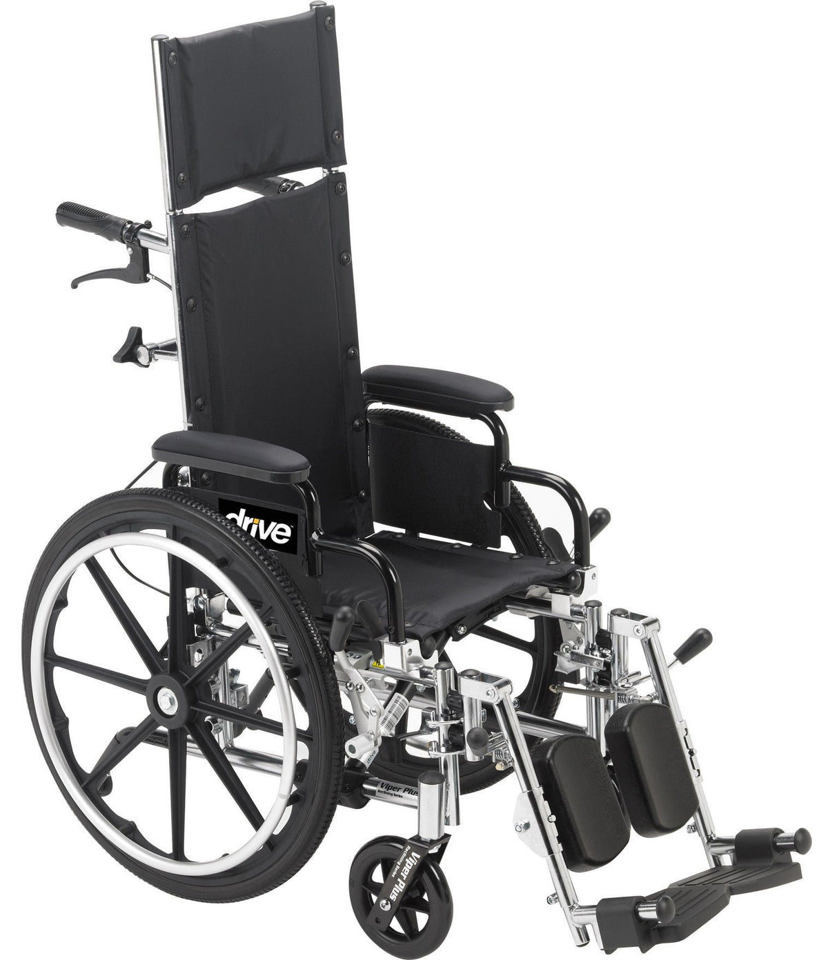 WHEELCHAIR, VIPER PLUS RECLINING LIGHTWEIGHT 14" W/LEG REST